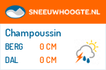 Sneeuwhoogte Champoussin