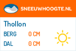 Sneeuwhoogte Thollon